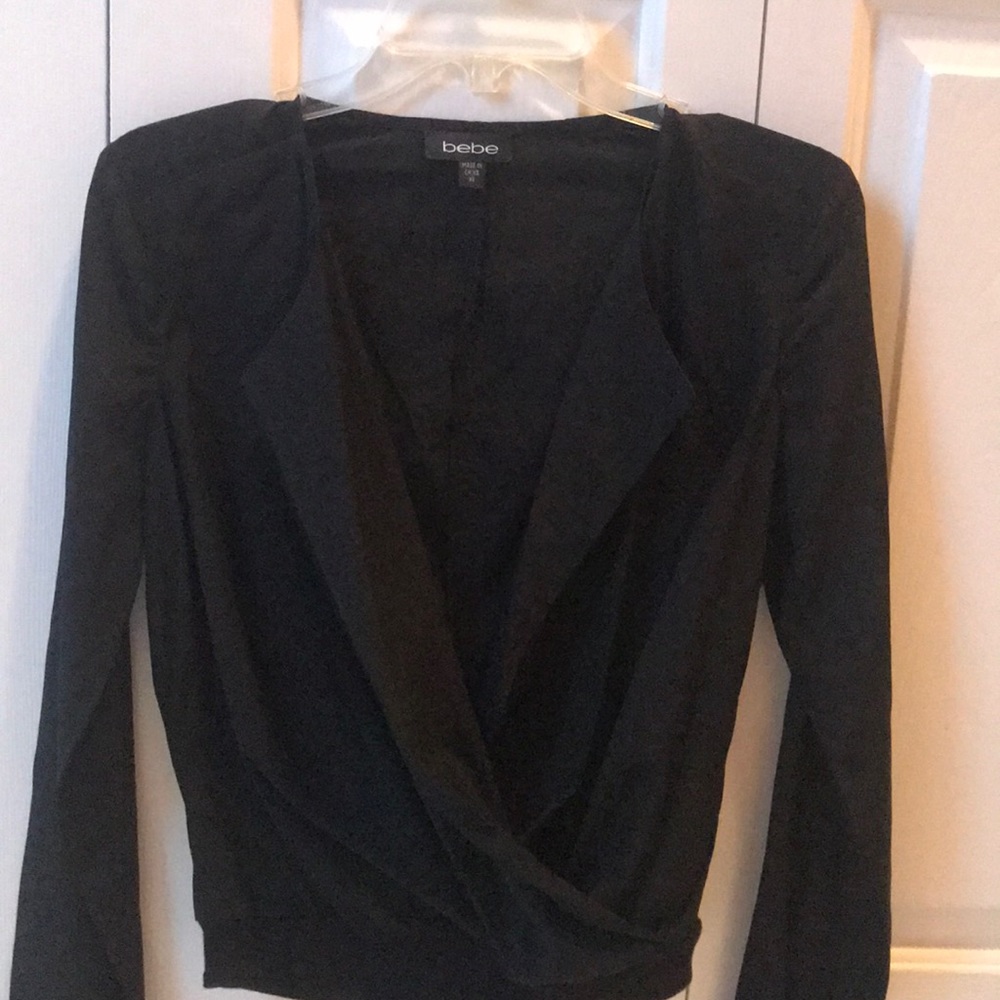 Black Bebe one piece body suit